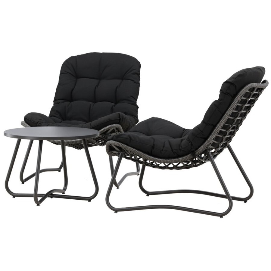 Cala 3-Delige Loungeset Antraciet