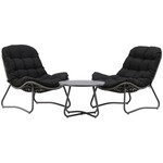 Hjem Interiors Cala 3-Delige Loungeset Antraciet