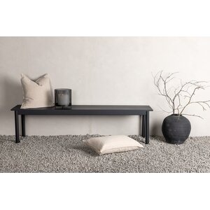 Hjem Interiors Modena Zwart Halbank 180 cm