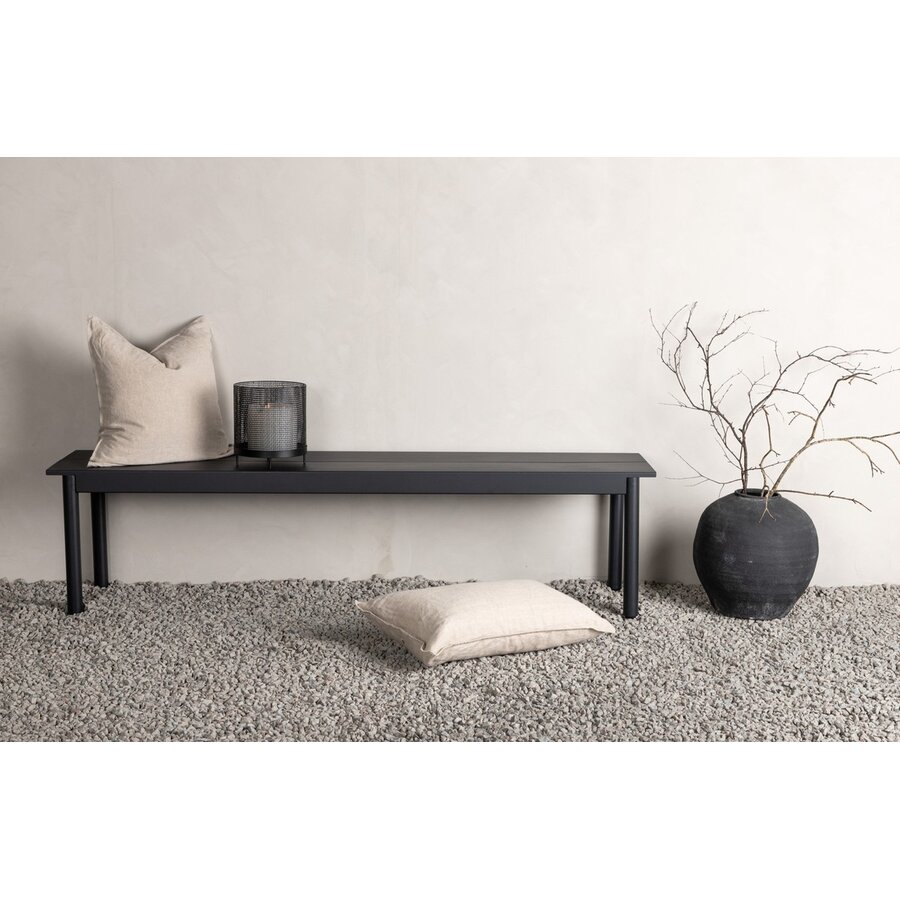 Modena Zwart Halbank 180 cm