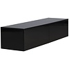Fristad Hoogglans Zwart TV Wandmeubel 2-Lades