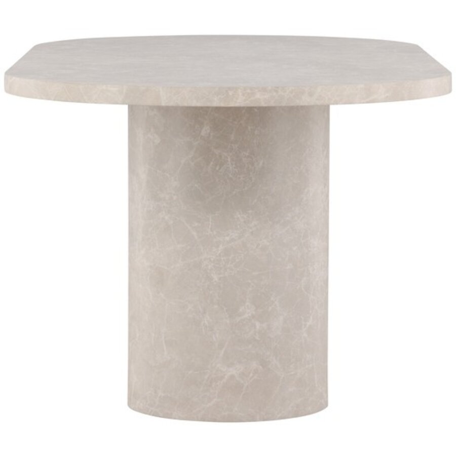 Narvik Beige Marmer Eettafel Ovaal 200 cm