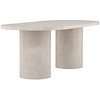 Narvik Beige Marmer Eettafel Ovaal 200 cm