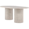 Narvik Beige Marmer Eettafel Ovaal 200 cm
