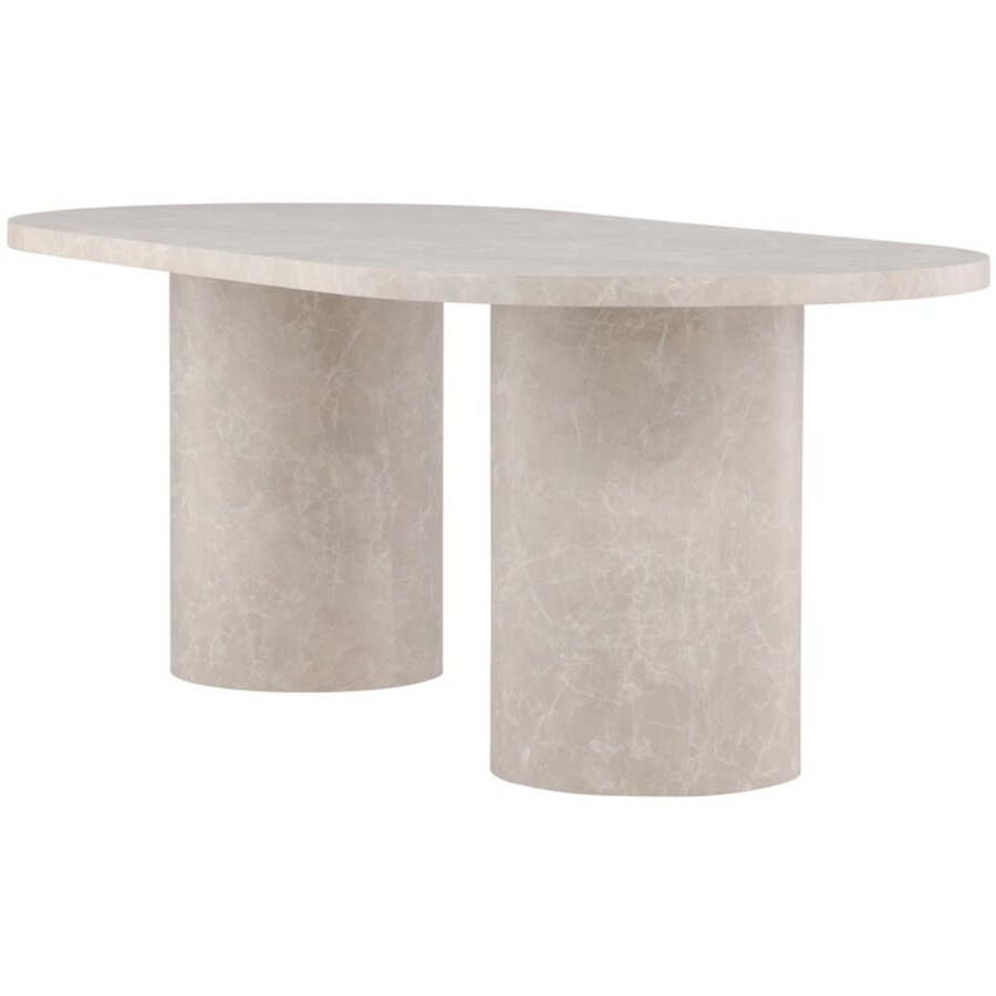 Narvik Beige Marmer Eettafel Ovaal 200 cm