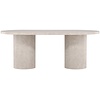 Narvik Beige Marmer Eettafel Ovaal 200 cm