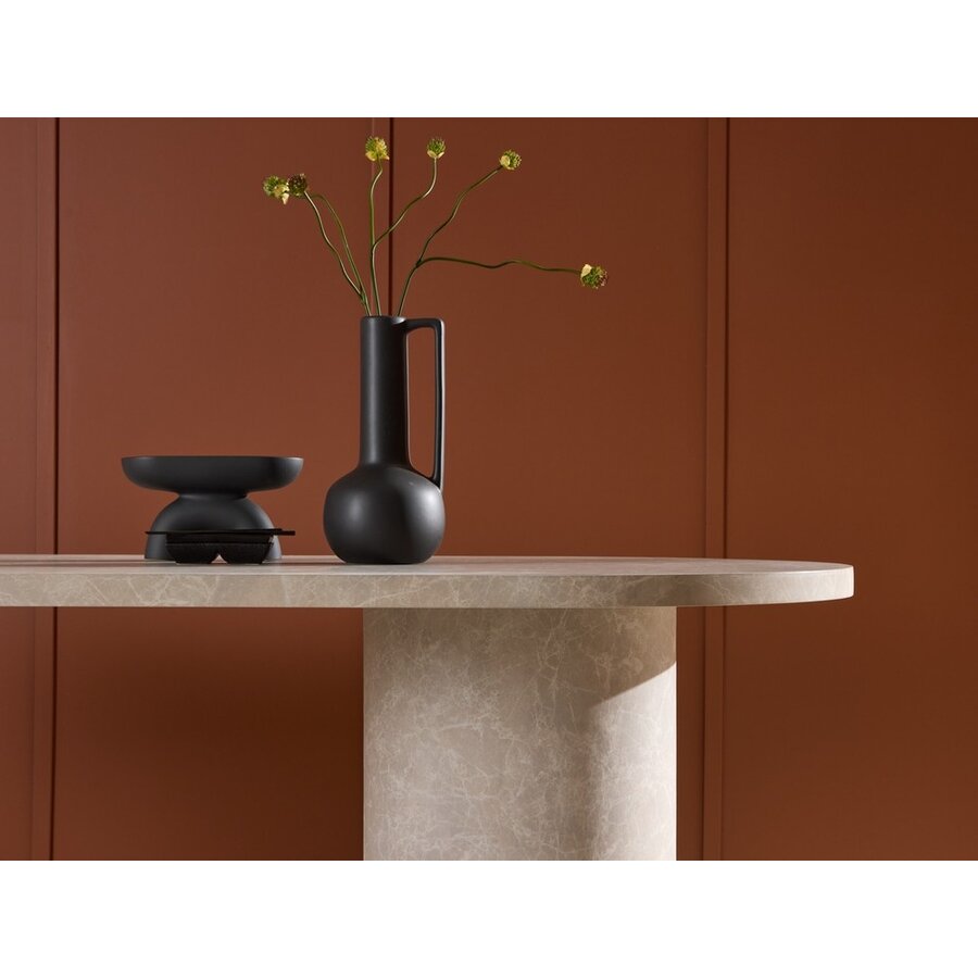 Narvik Beige Marmer Eettafel Ovaal 200 cm