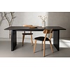 Vail Zwarte Eettafel Rechthoek 200 cm