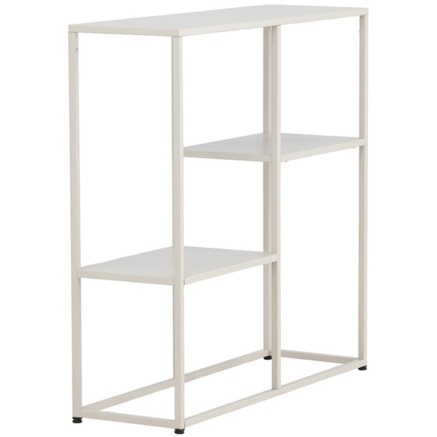 Staal Beige Sidetable Rechthoek