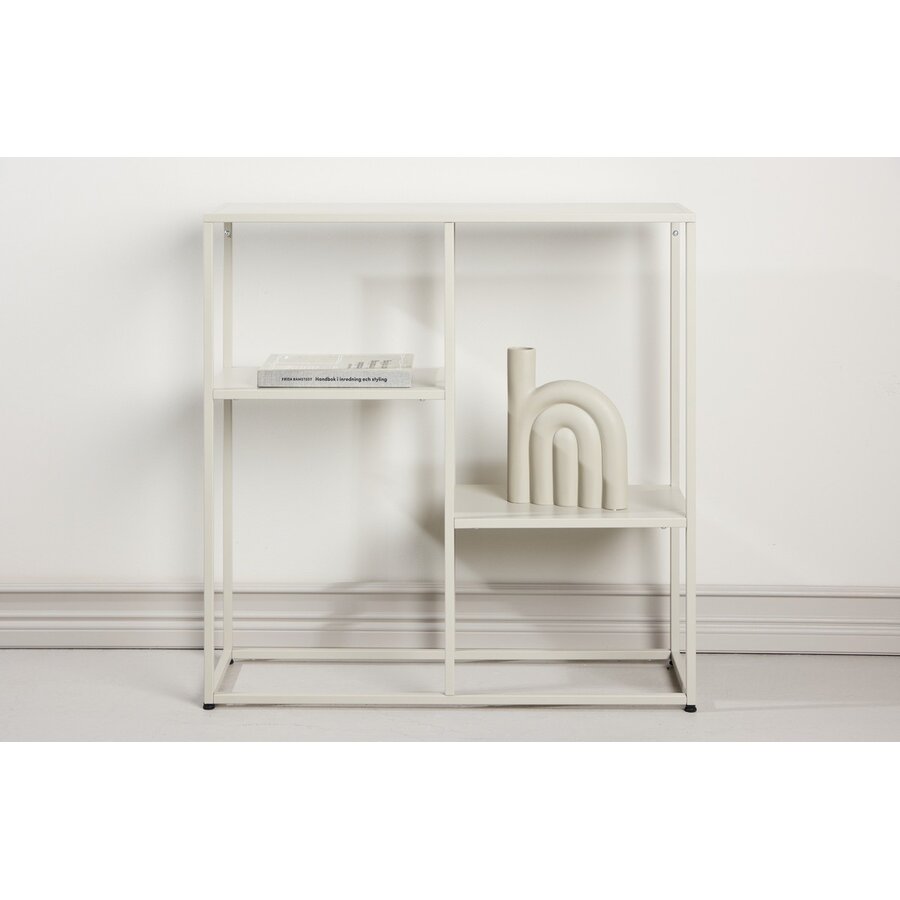 Staal Beige Sidetable Rechthoek
