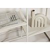 Staal Beige Sidetable Rechthoek