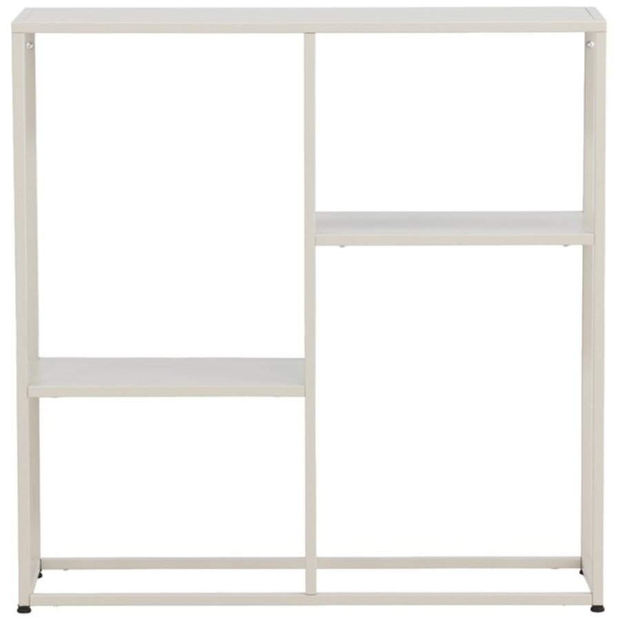 Staal Beige Sidetable Rechthoek