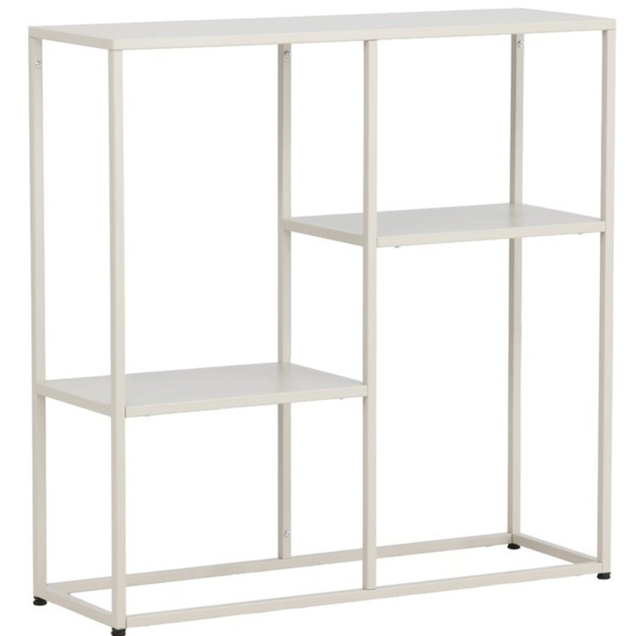 Staal Beige Sidetable Rechthoek