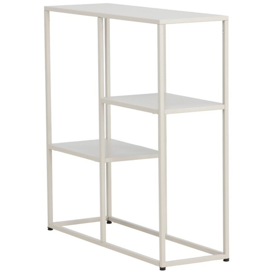 Staal Beige Sidetable Rechthoek