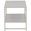 Staal Beige Salontafel Rechthoek