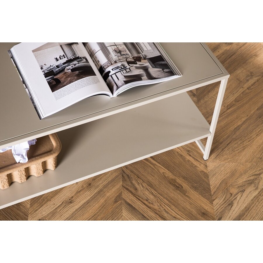 Staal Beige Salontafel Rechthoek