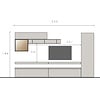 Infinity 2.0 Argilla/Brons/Eiken TV Meubel Set 200