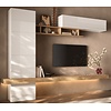 Infinity 2.0 Hoogglans Wit/Kadiz Eiken TV Meubel Set 202