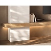 Infinity 2.0 Hoogglans Wit/Kadiz Eiken TV Meubel Set 202