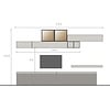 Infinity 2.0 Brons/Eiken TV Meubel Set 203