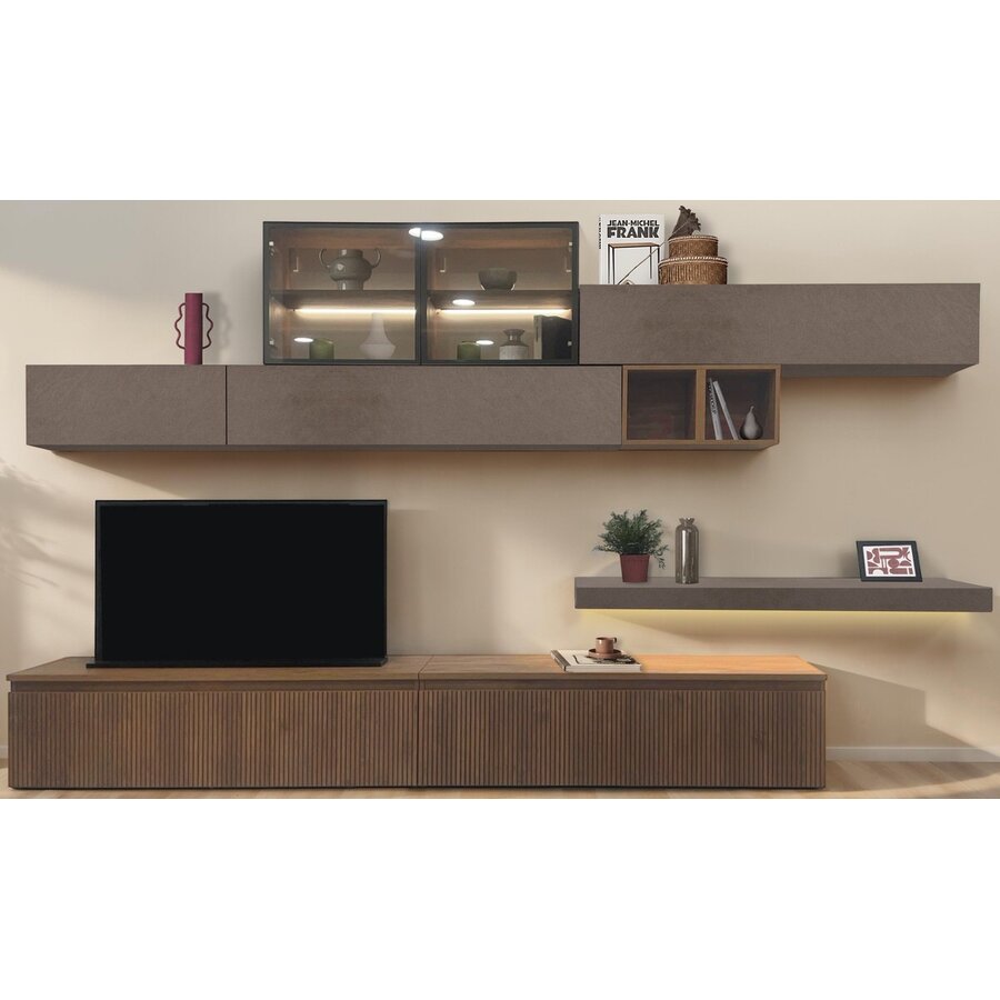 Infinity 2.0 Brons/Eiken TV Meubel Set 203