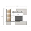 Infinity 2.0 Brons/Cashmere/Eiken TV Meubel Set 204