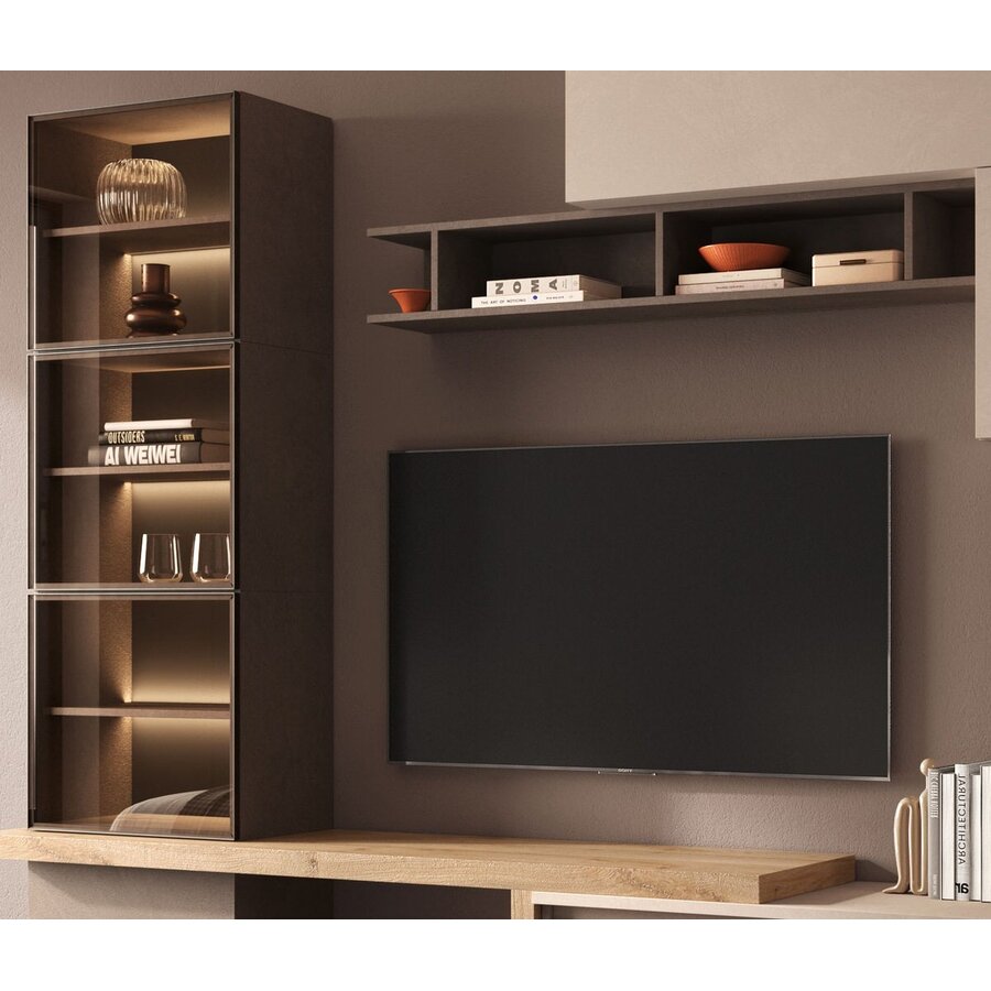 Infinity 2.0 Brons/Cashmere/Eiken TV Meubel Set 204