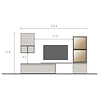 Infinity 2.0 Cashmere/Eiken TV Meubel Set 206