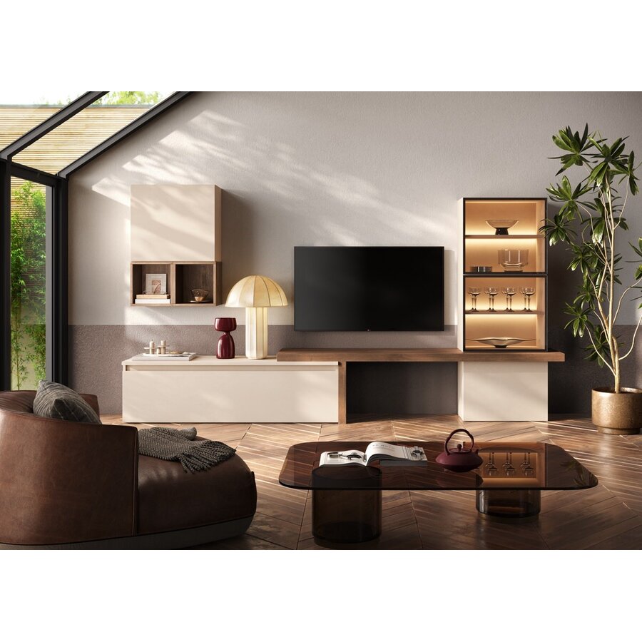 Infinity 2.0 Cashmere/Eiken TV Meubel Set 206