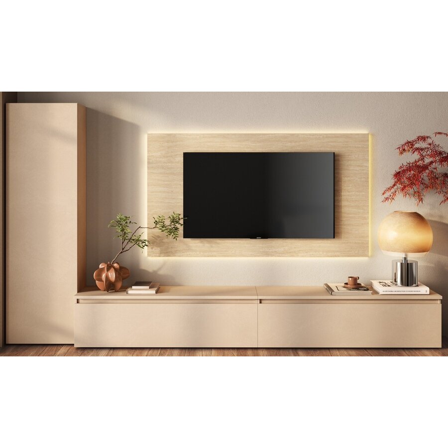 Infinity 2.0 Cashmere/Travertin TV Meubel Set 208