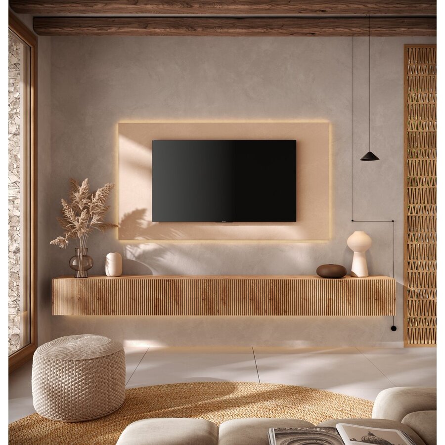 Infinity 2.0 Cashmere/Eiken TV Meubel Set 210