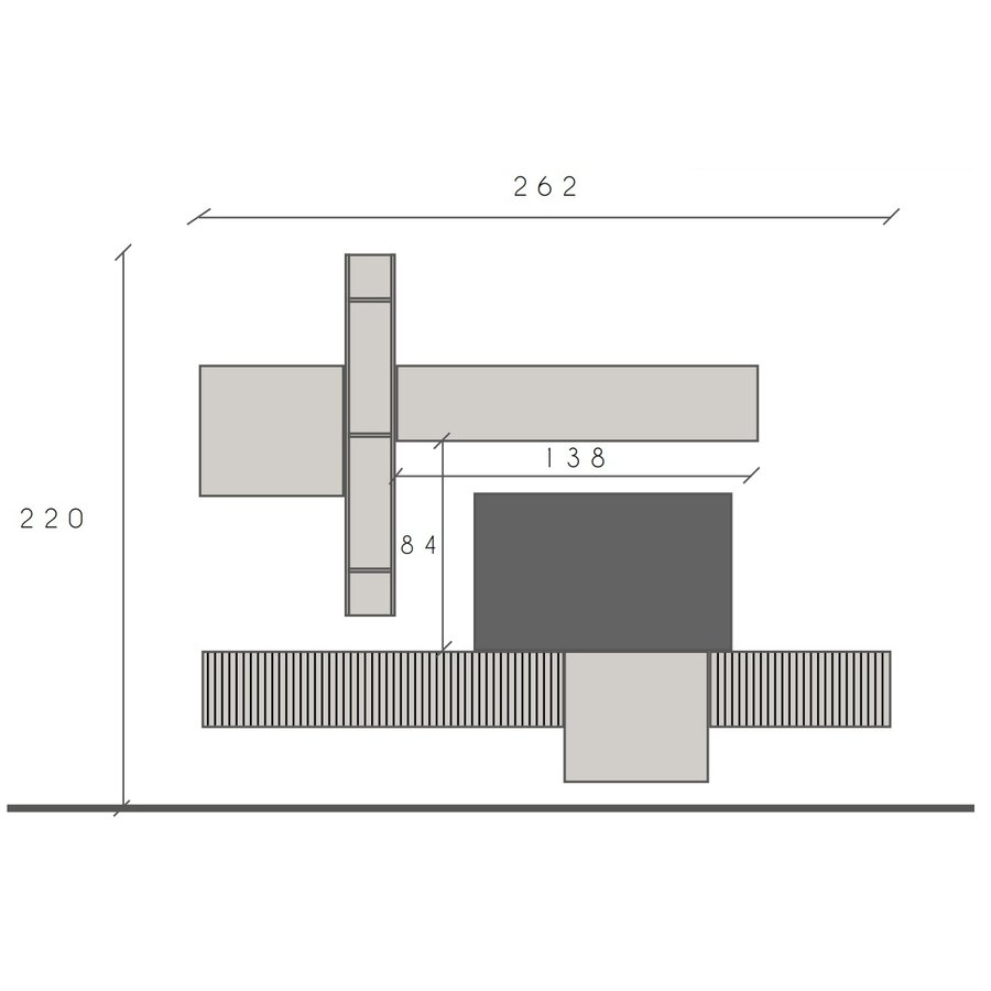 Infinity 2.0 Cashmere/Eiken TV Meubel Set 211