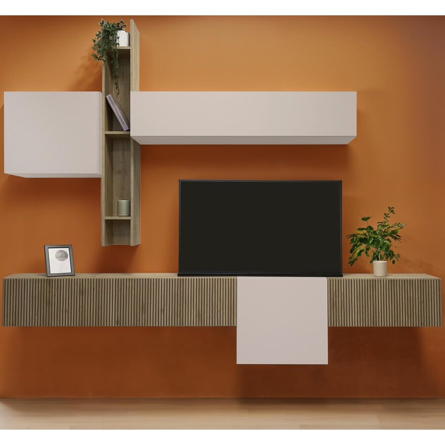 Infinity 2.0 Cashmere/Eiken TV Meubel Set 211