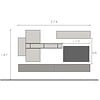 Infinity 2.0 Cashmere/Eiken TV Meubel Set 213