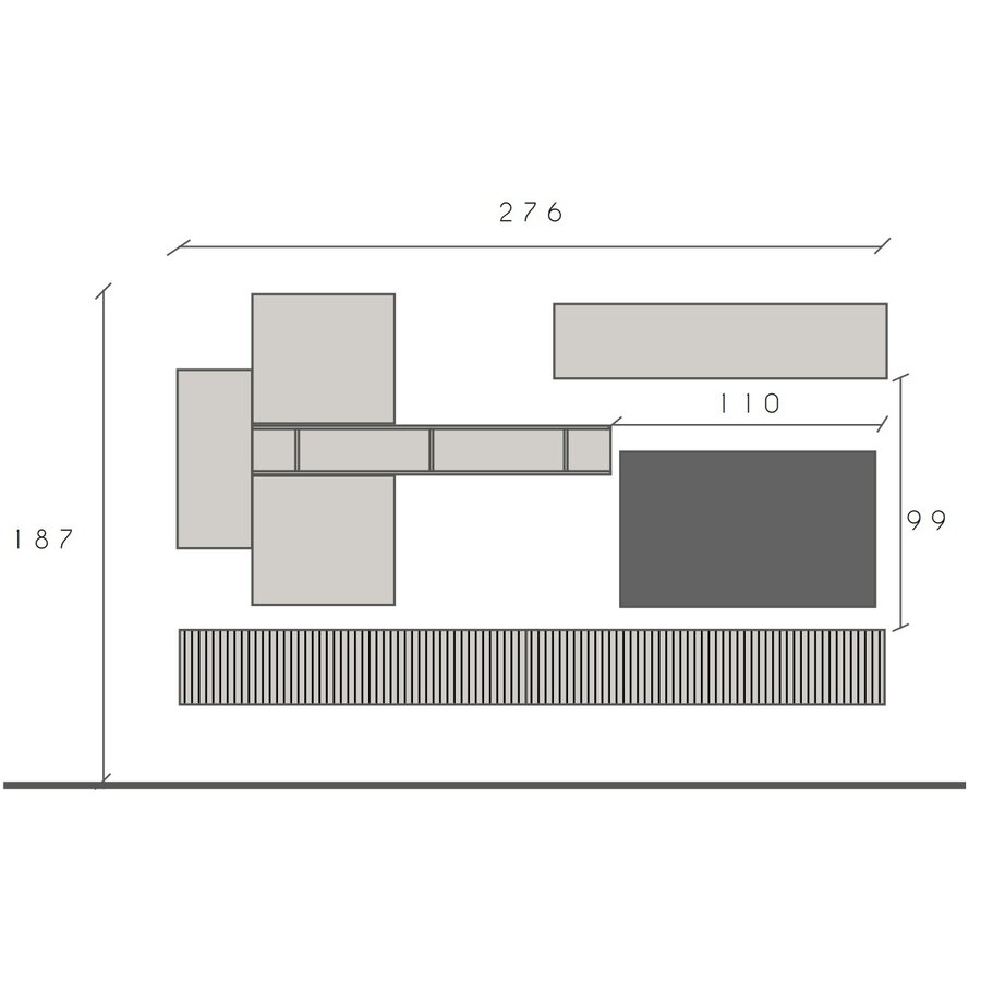 Infinity 2.0 Cashmere/Eiken TV Meubel Set 213