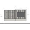Infinity 2.0 Hoogglans Wit/Eiken TV Meubel Set 217
