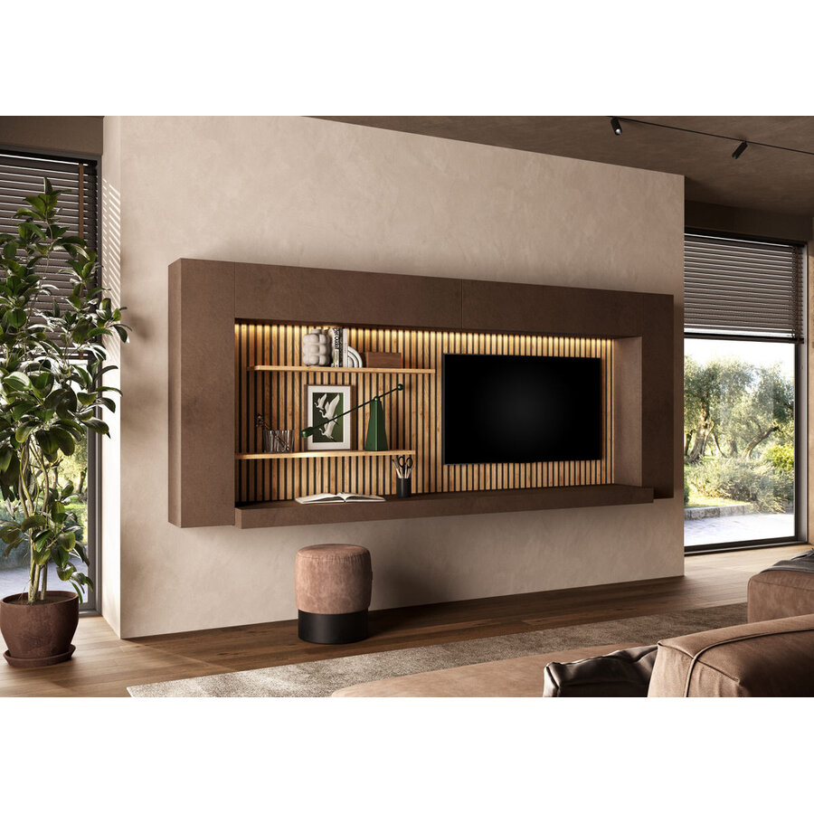 Infinity 2.0 Brons/Eiken TV Meubel Set 218