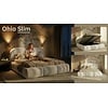 Ohio Slim 140 x 200 cm Gestoffeerd Bed Lichtbeige