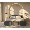 Ohio Slim 140 x 200 cm Gestoffeerd Bed Grijs
