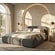 Ohio Slim 200 x 200 cm Gestoffeerd Bed Grijs