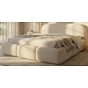 Ohio Slim 140 x 200 cm Gestoffeerd Bed Lichtbeige