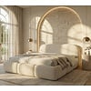 Ohio Slim 180 x 200 cm Gestoffeerd Bed Lichtbeige