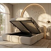 Ohio Slim 160 x 200 cm Gestoffeerd Bed Lichtbeige