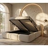 Ohio Slim 140 x 200 cm Gestoffeerd Bed Lichtbeige