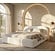 Ohio Slim 180 x 200 cm Gestoffeerd Bed Gebroken Wit