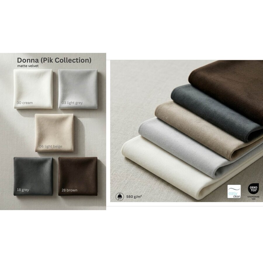 Ohio Slim 180 x 200 cm Gestoffeerd Bed Velvet Lichtgrijs