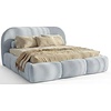 Ohio Slim 180 x 200 cm Gestoffeerd Bed Velvet Lichtgrijs