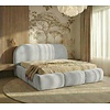 Ohio Slim 180 x 200 cm Gestoffeerd Bed Velvet Lichtgrijs