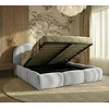 Ohio Slim 180 x 200 cm Gestoffeerd Bed Velvet Lichtgrijs