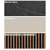 Infinity 2.0 Cashmere/Marmo Nero/Eiken TV Meubel Set 220